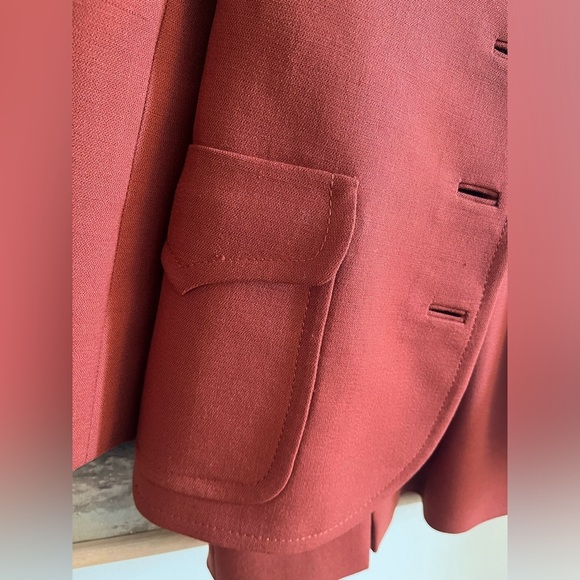 Vintage Raphael Mack Salon Pure Virgin Wool Suit Skirt/Blazer Set - Picture 7 of 16